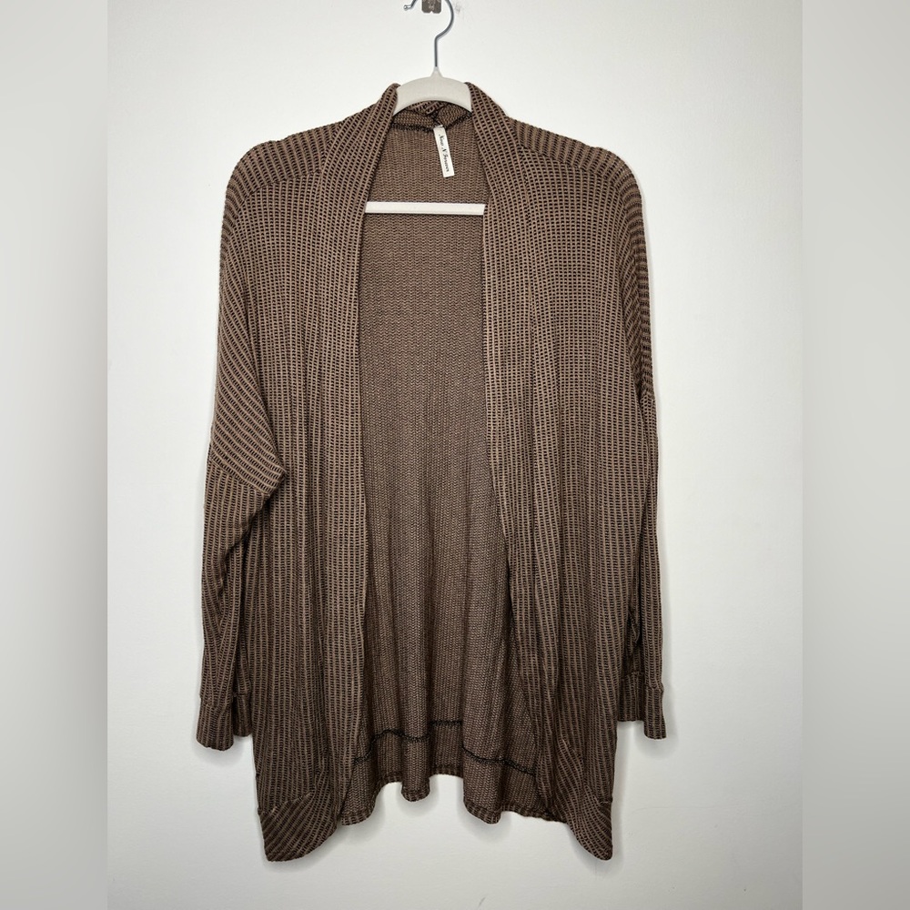 Women’s Cardigan • Brown and Black • Small